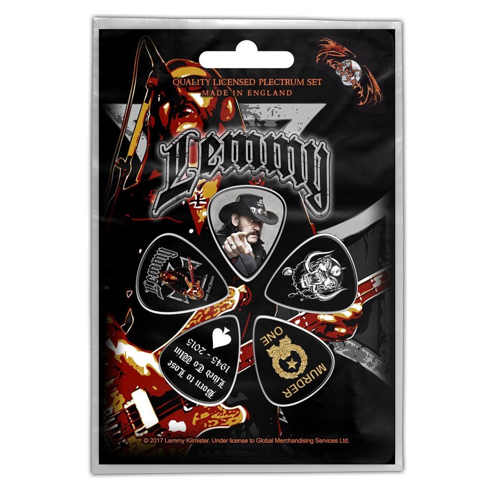 MOTORHEAD モーターヘッド (結成 50周年 ) - Lemmy / Stone Deaf Forever / ギターピック - PGS